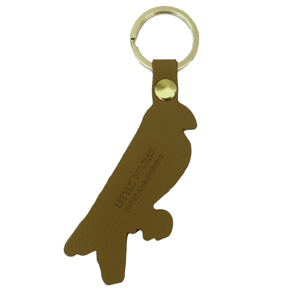 Little Majlis - Camel Leather Key Fob - Falcon