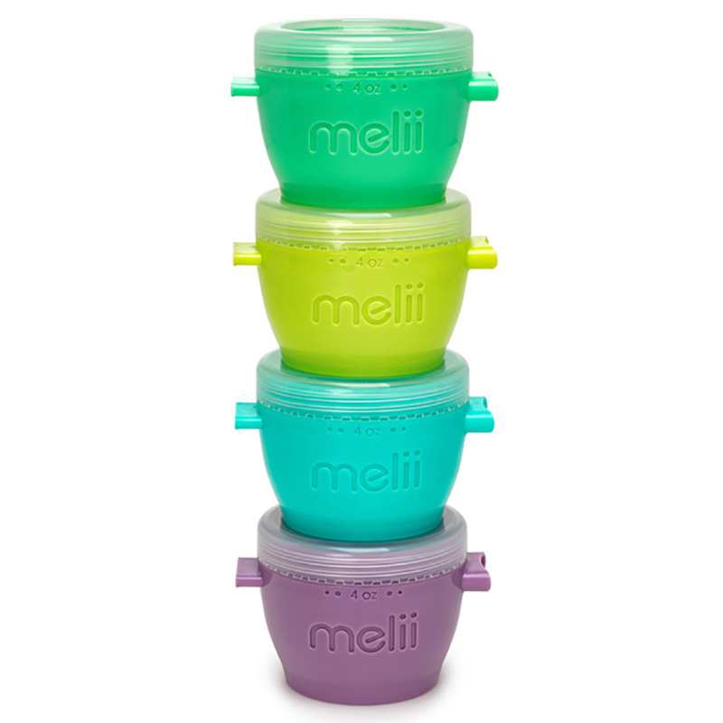 Melii - Silicone Snap & Go Pods - 4Oz - 4pcs