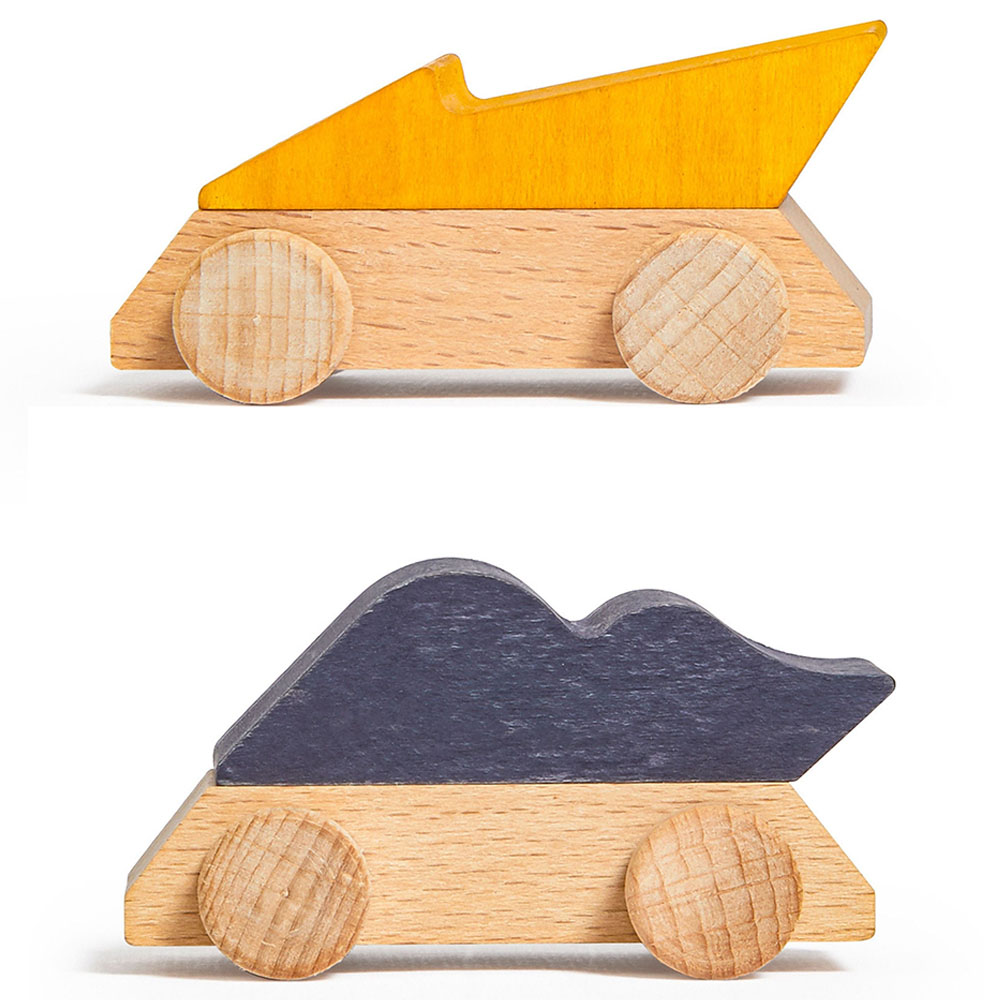 Lubulona - Wooden Supercars: Thunder And Lightning - 2pcs