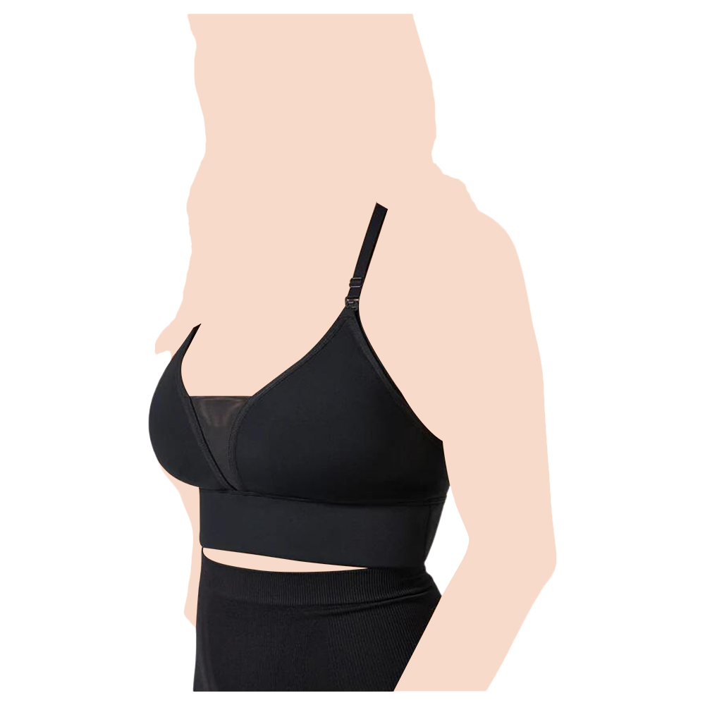 Mums & Bumps - Blanqi - Adjustable Racerback Nursing Bra - Black 