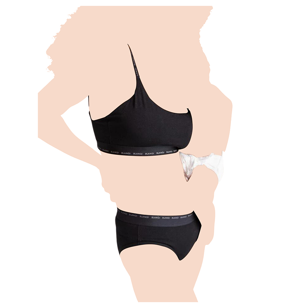Mums & Bumps - Blanqi - Soft Essentials Postpartum Panty - Black