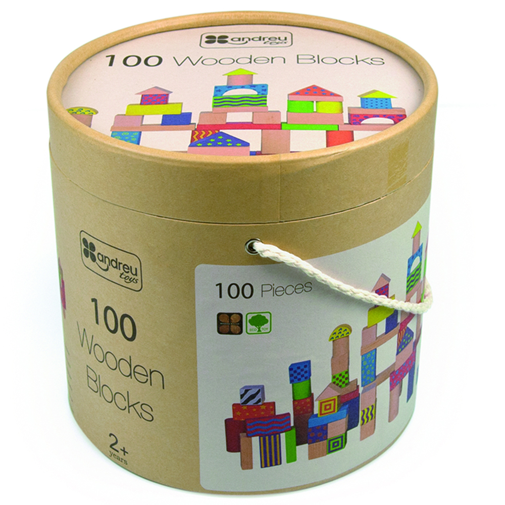 Andreu Toys - Wooden Blocks - 100pcs