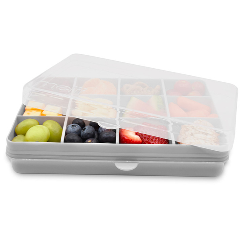 Melii - Snackle Box w/ Removable Divider - 4oz - Grey 