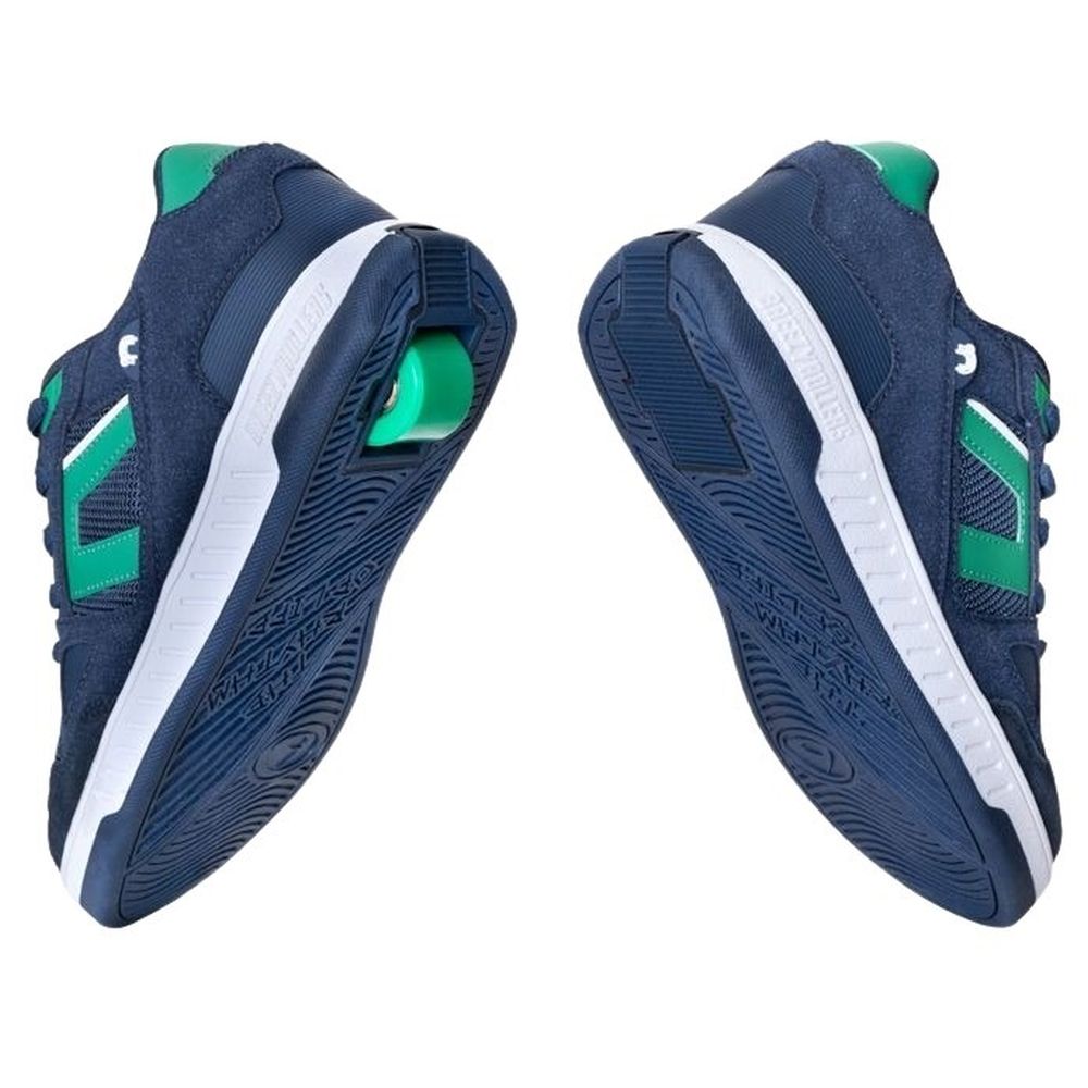 Breezy Rollers - Shoes With Wheels For Kids - Blue/Green