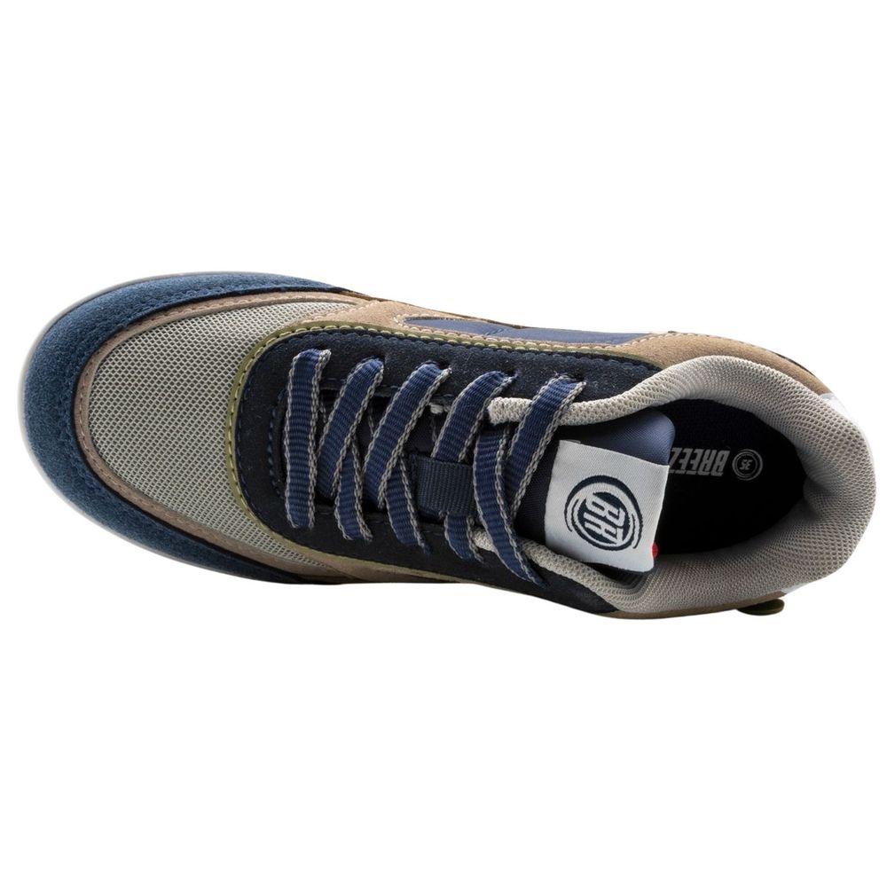 Breezy Rollers - Shoes With Wheels For Kids - Blue/Beige