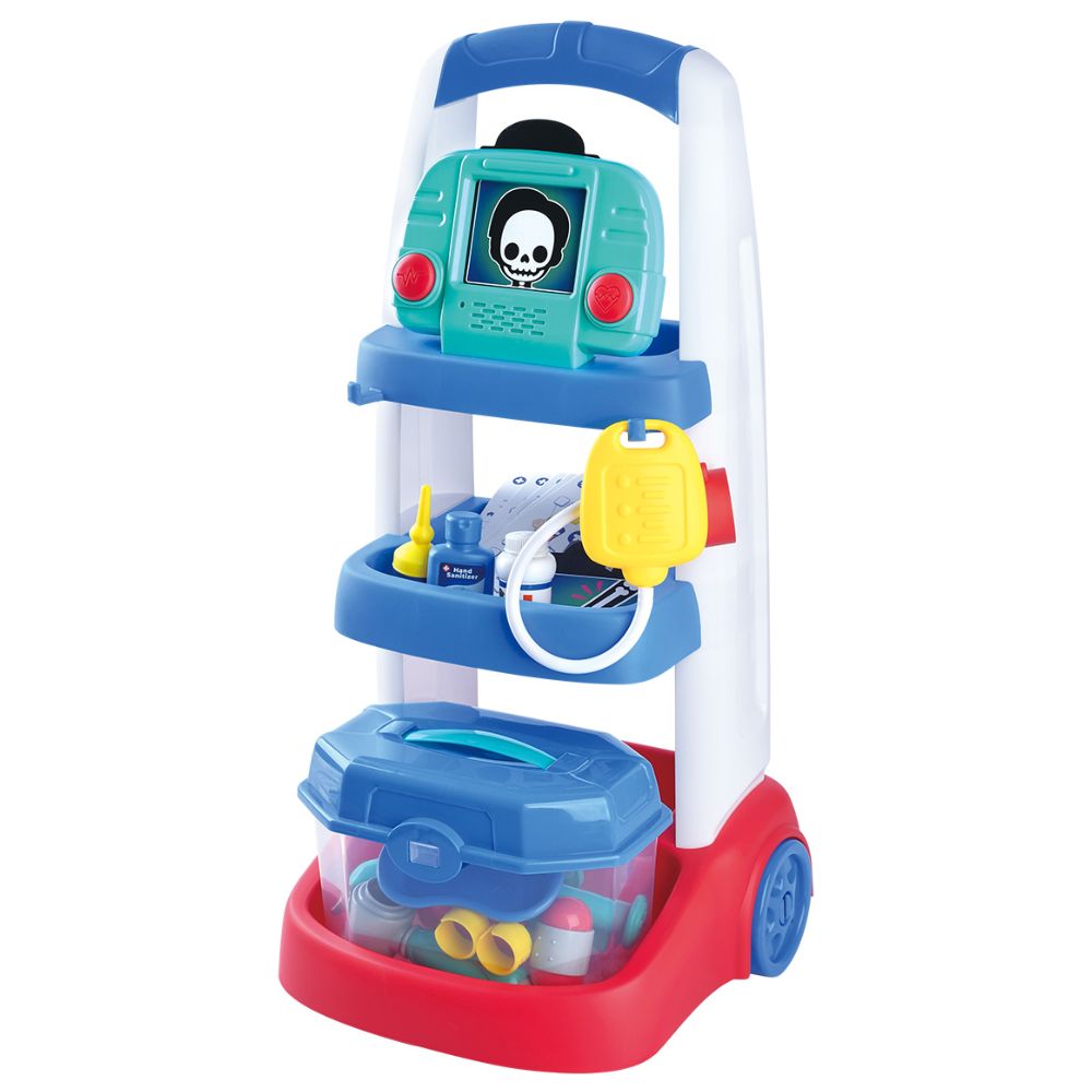 Playgo - Battery Operated My Medical Trolley - 33pcs