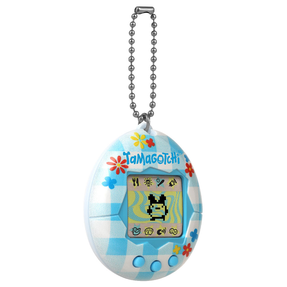 Bandai - Battery Operated Tamagotchi Original Flower Gingham Virtual Pet