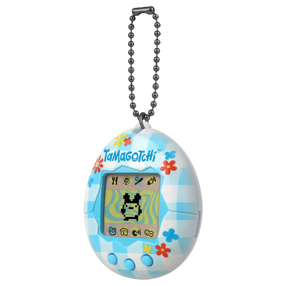 Bandai - Battery Operated Tamagotchi Original Flower Gingham Virtual Pet