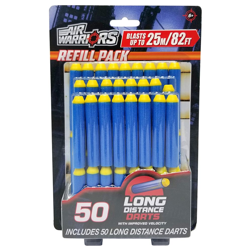Buzzbee Toys - Air Warriors Long Distance Dart Refill - 50pcs