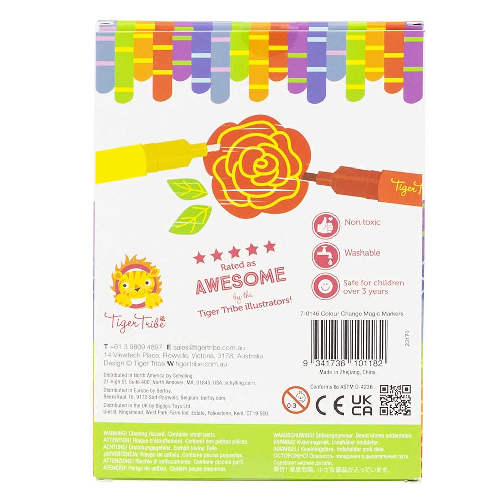 Tiger Tribe - Colour Change Magic Markers - 6pcs