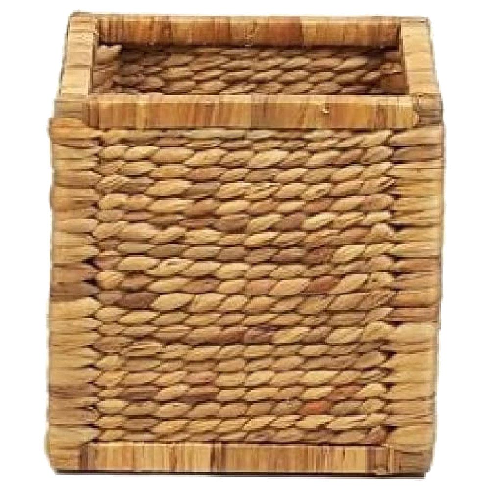Homesmiths - Square Water Hyacinth Storage Basket - 30 X 30 X 30cm