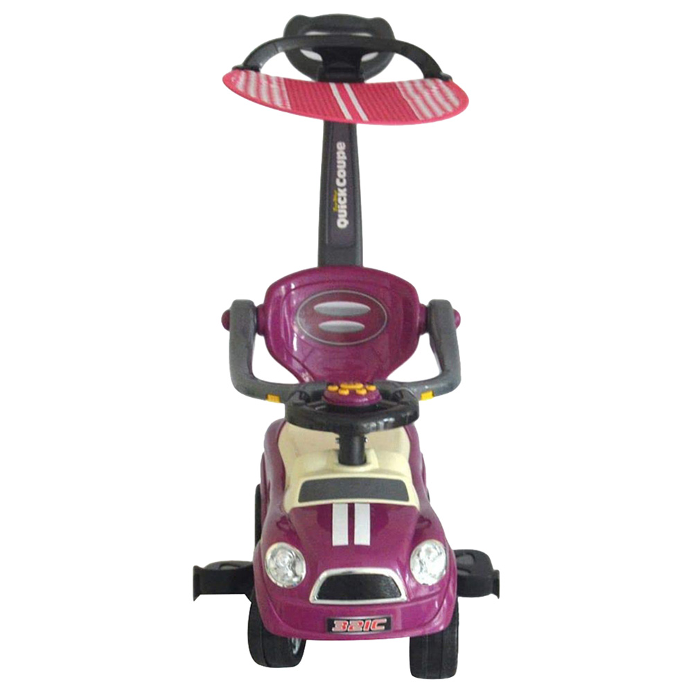 Amsham - Sunshine Canopy Coupe Pusher Car - Purple