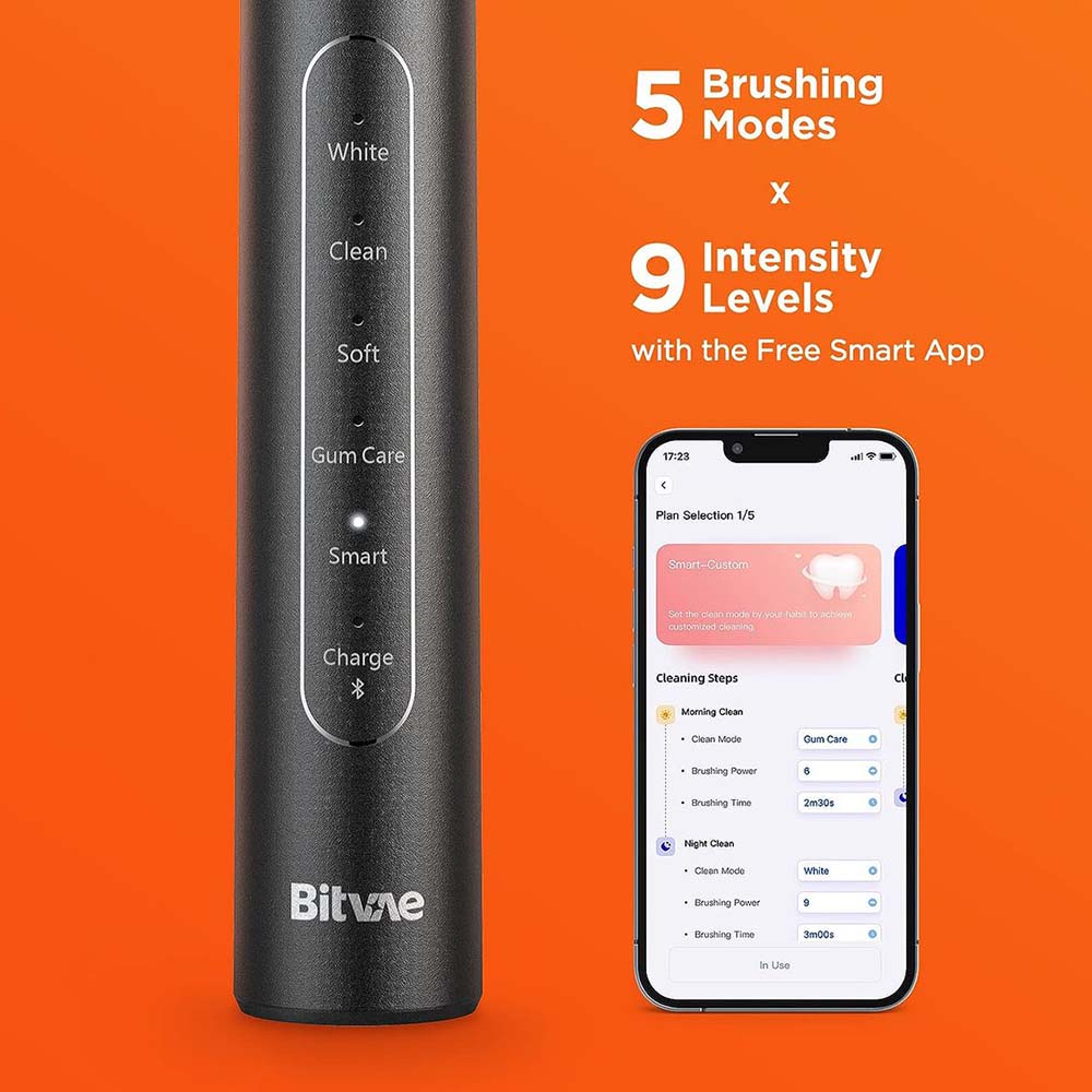 Bitvae - Bluetooth Electric Toothbrush w/ Pressure Sensor
