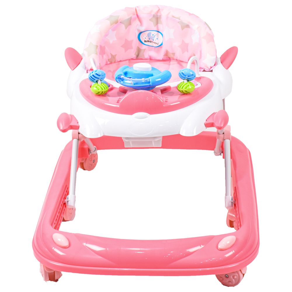 Amla Baby - Bw01P Rocket Normal Baby Walker - Pink