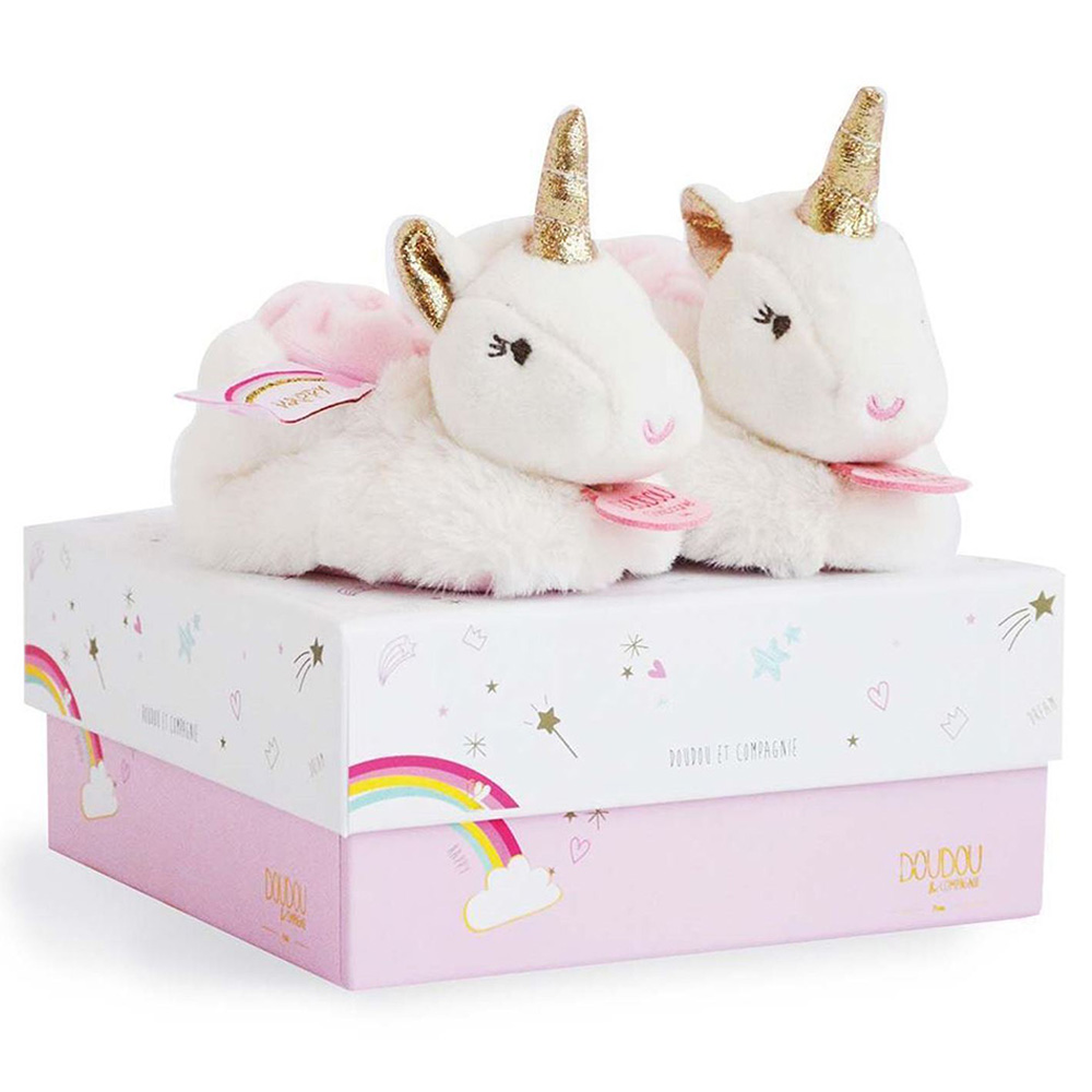 Doudou Et Compagnie - Unicorn Rattle - Pink