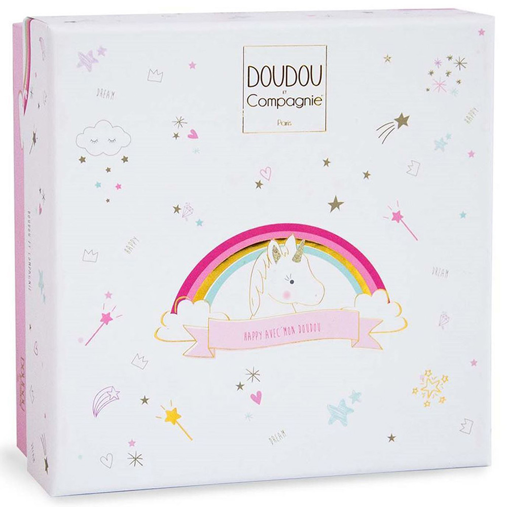 Doudou Et Compagnie - Unicorn Rattle - Pink
