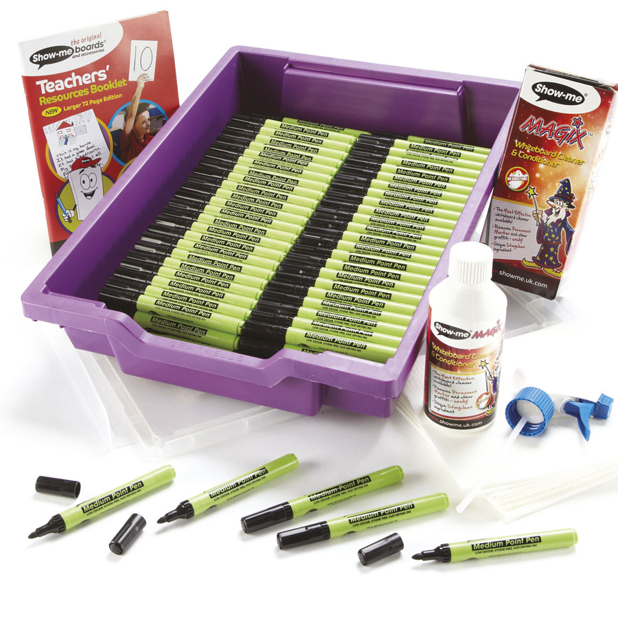 Whiteboard Pens & Accessories Class Tray 200Pk