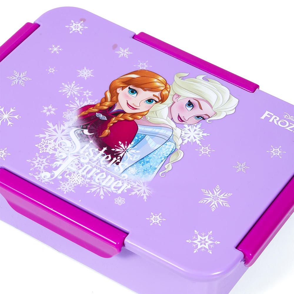Eazy Kids - Disney Frozen Princess Bento Lunch Box - Purple - 4 Compartments