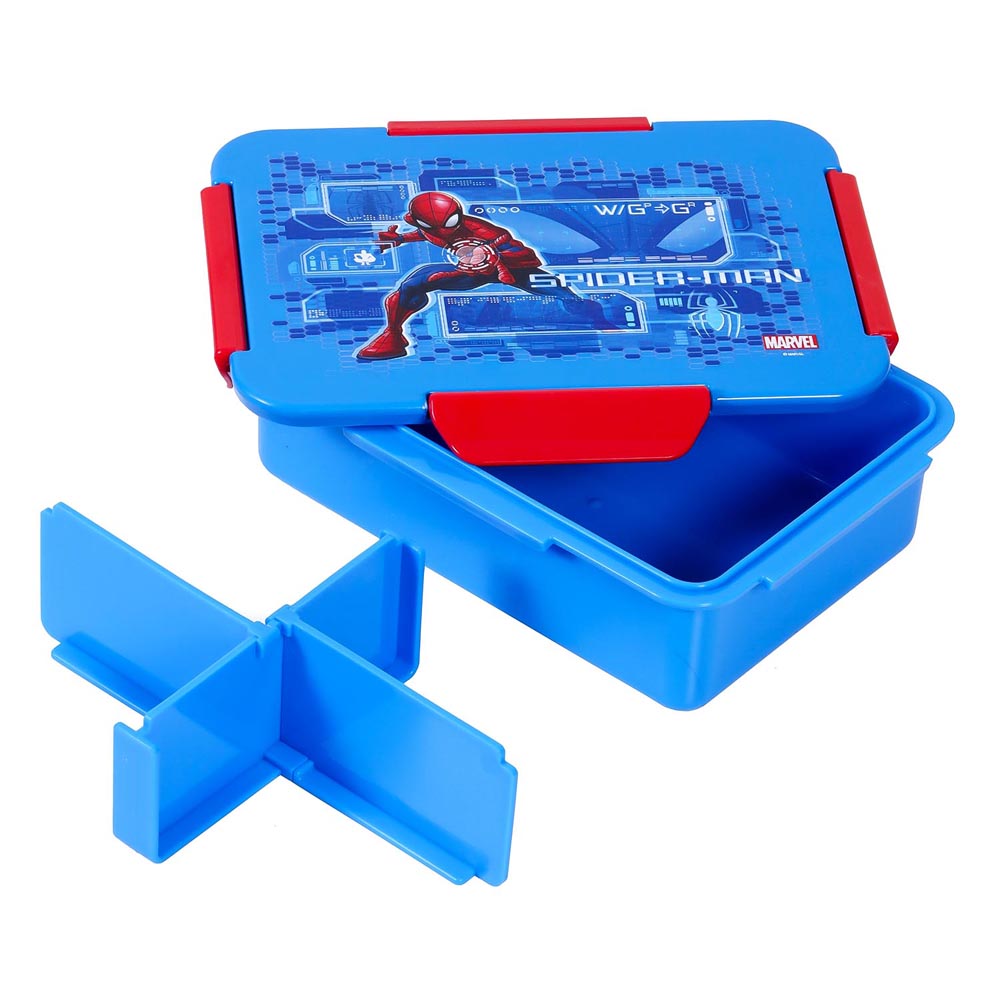 Eazy Kids - Marvel Spider-Man Bento Lunch Box - Blue - 4 Compartments