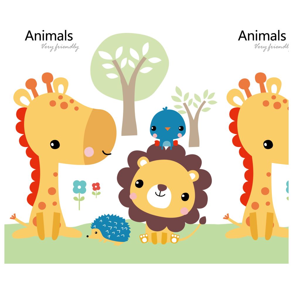 Little Angel - Baby Foldable & Reversible Playmat - Animals