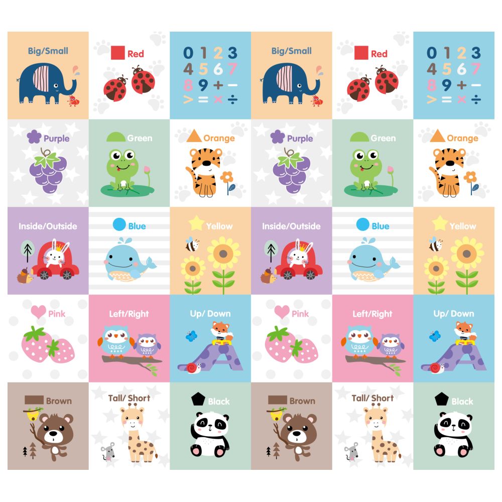 Little Angel - Baby Foldable & Reversible Playmat - Animals