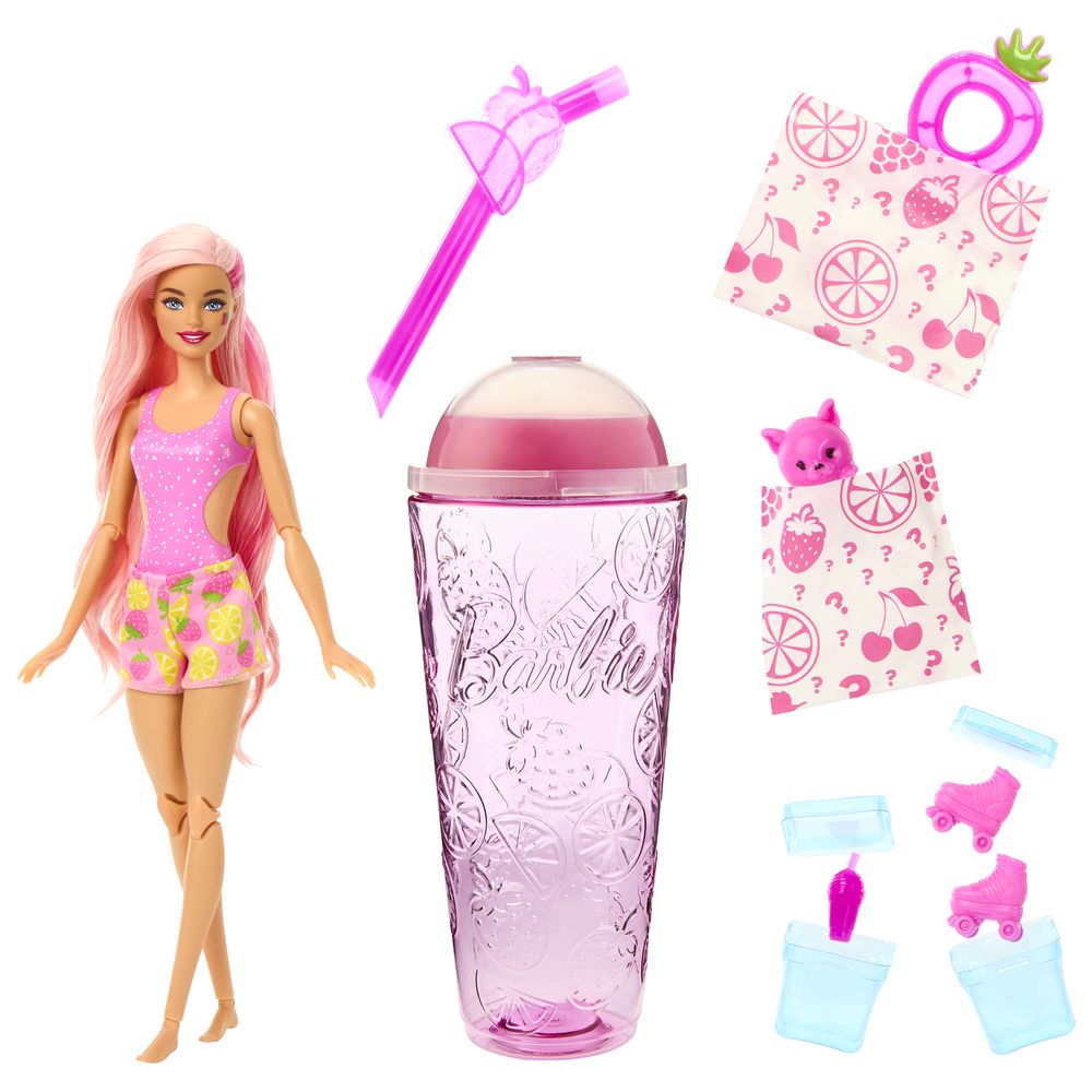 Barbie - Pop Reveal Fruit Series Doll - Strawberry Lemonade Theme