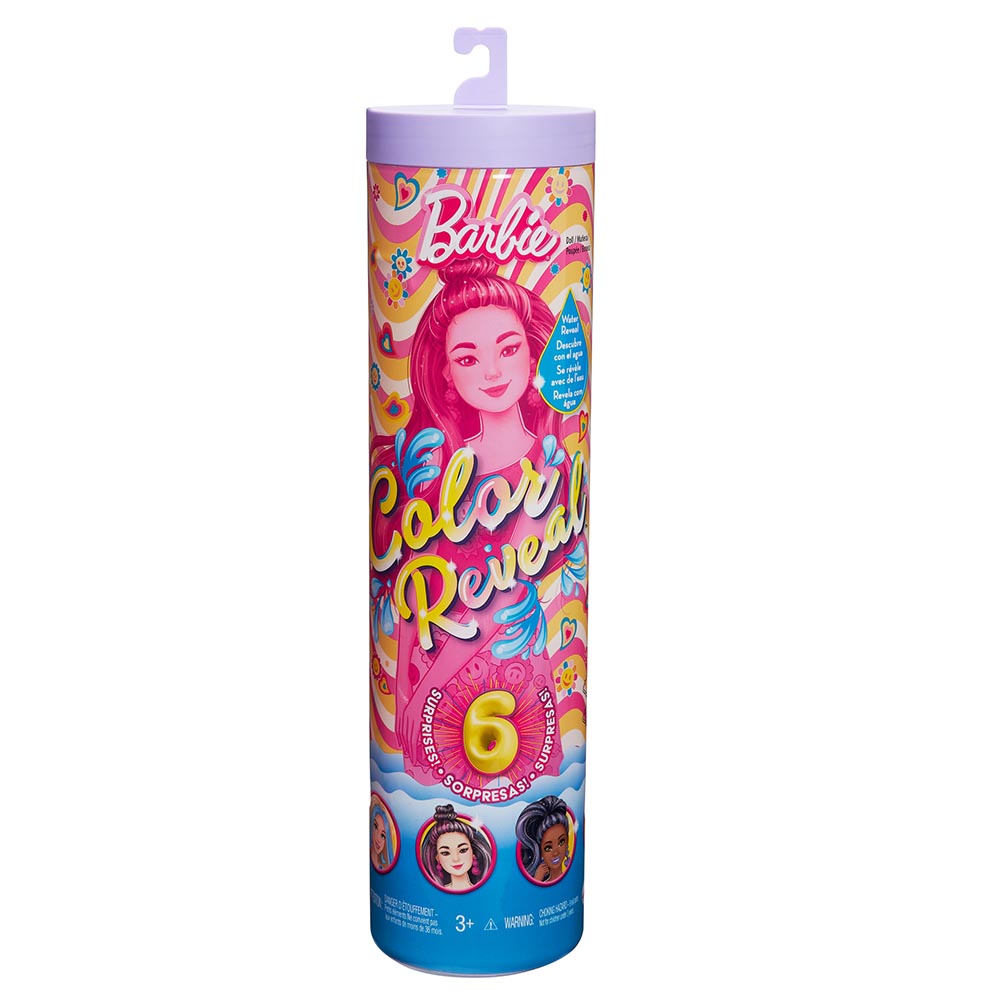 Barbie - Color Reveal Barbie Rainbow Groovy Series Doll - 1pc - Style May Vary
