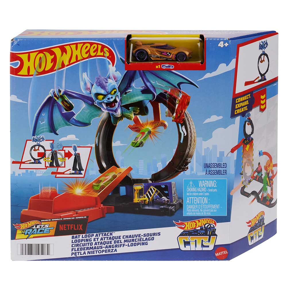 Hot Wheels - City Nemesis Bat Vs Tire Shop​ Playset