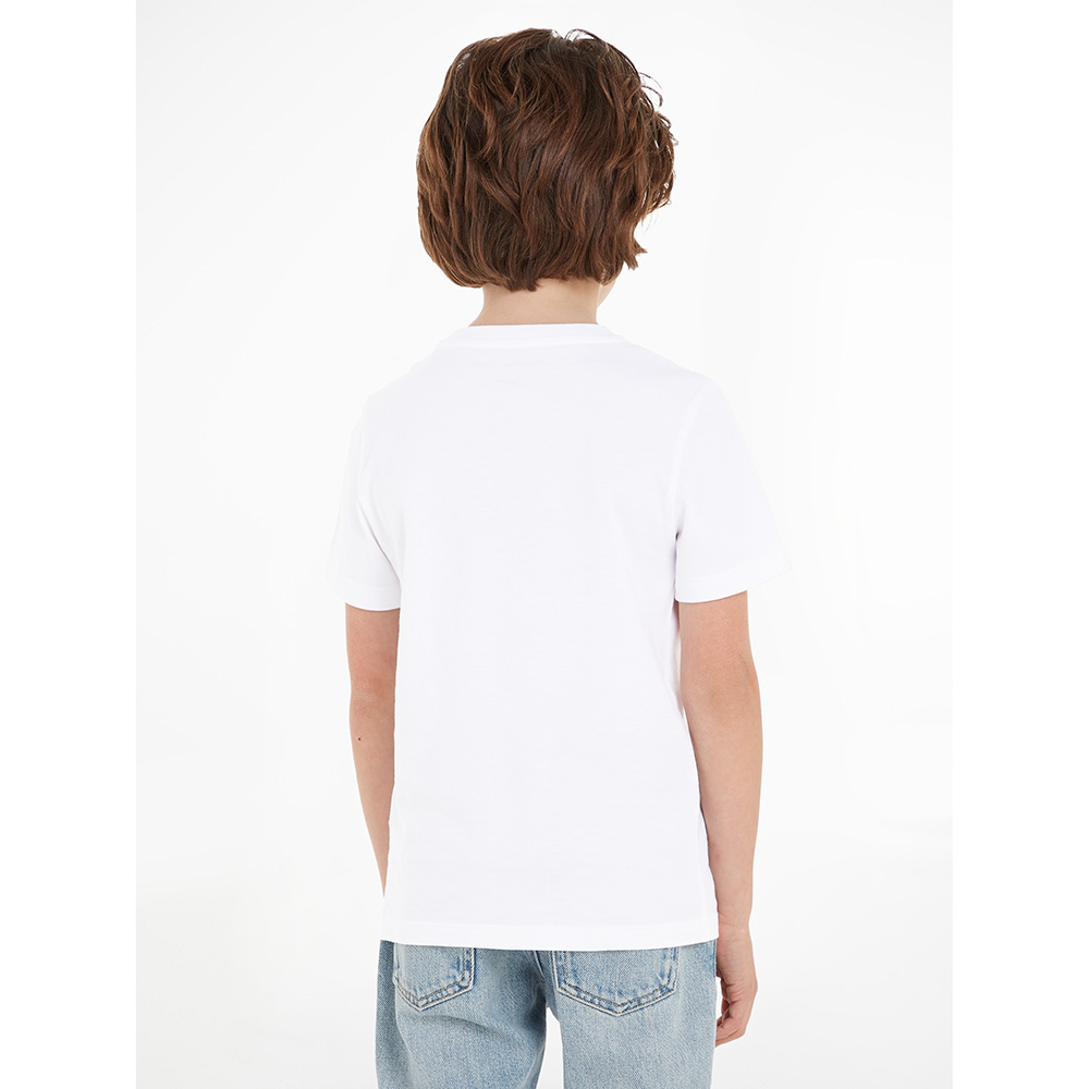 Calvin Klein - 2pc-Set - Boys Monogram T-Shirt - Bright White/Green Freezer