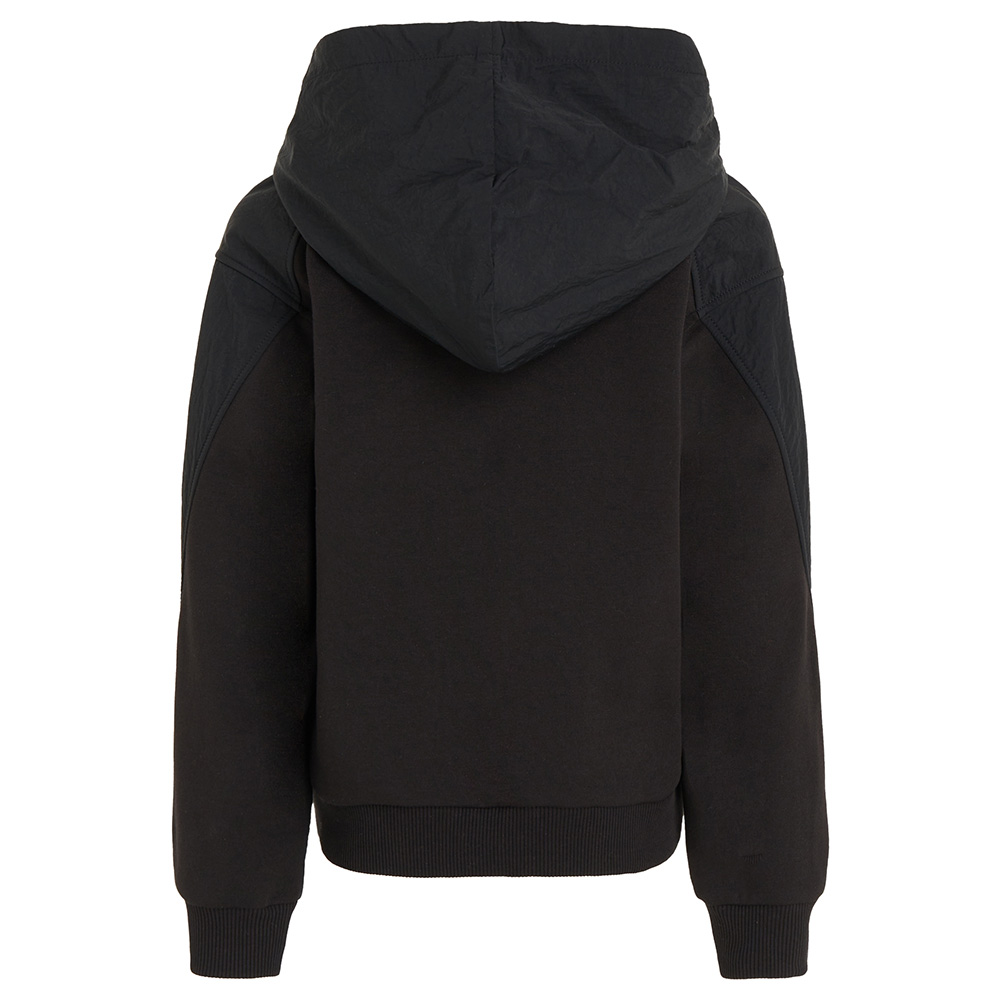 Calvin Klein - Mix Media Monochrome Hoodie - Black
