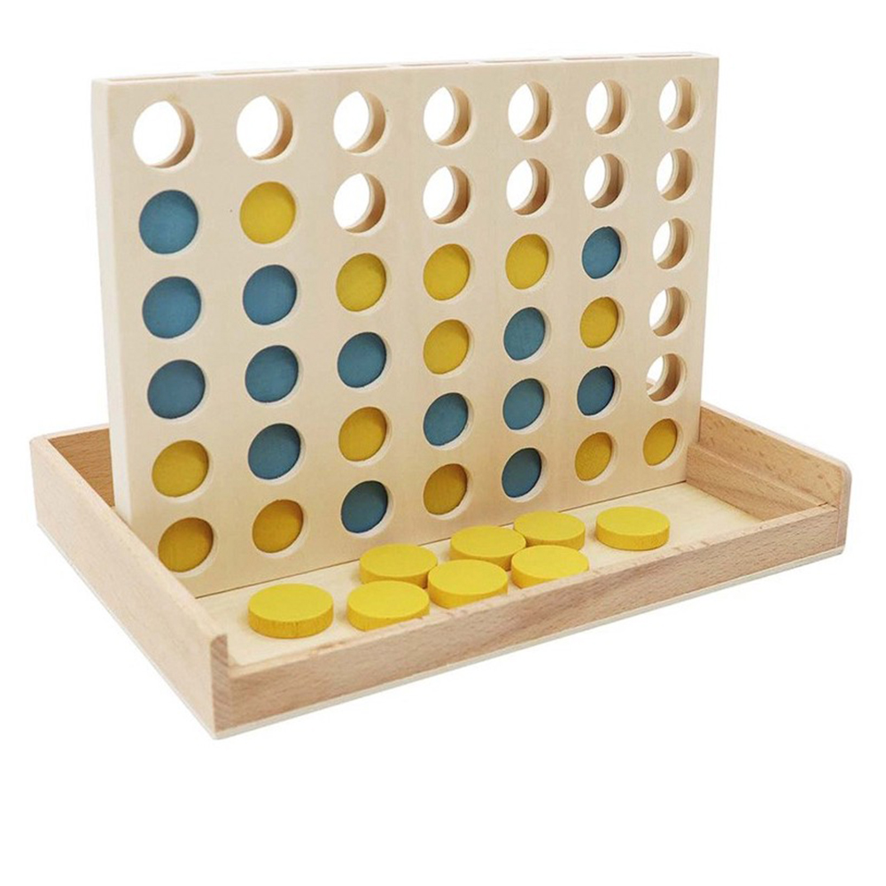 Andreu Toys - Wooden 4 In A Row Game 1pc - Color May Vary