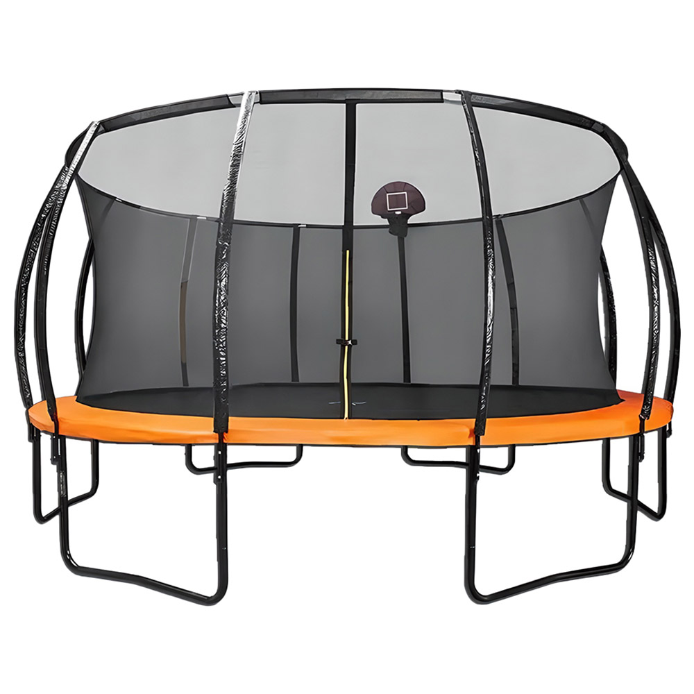 Myts - Trampoline w/ Basket Ball Hoop - Orange - 10ft