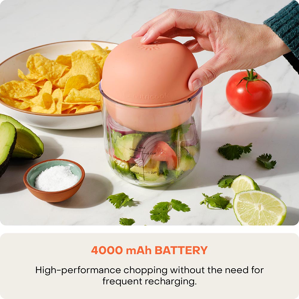 Nutricook - Choppi Cordless Rechargeable Chopper - Canyon Sunset