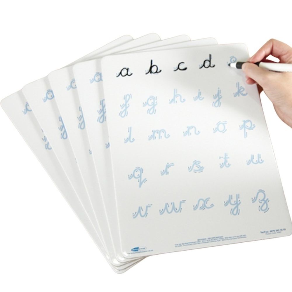 CursiveLetterFormationDryWipeBoardsA45pk