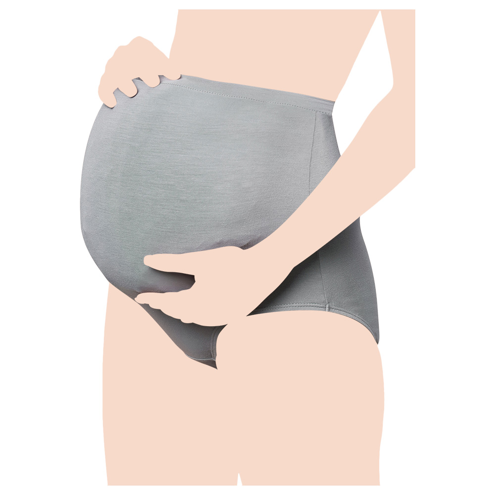 Tummy - Women High Waist Maternity Panty - Grey