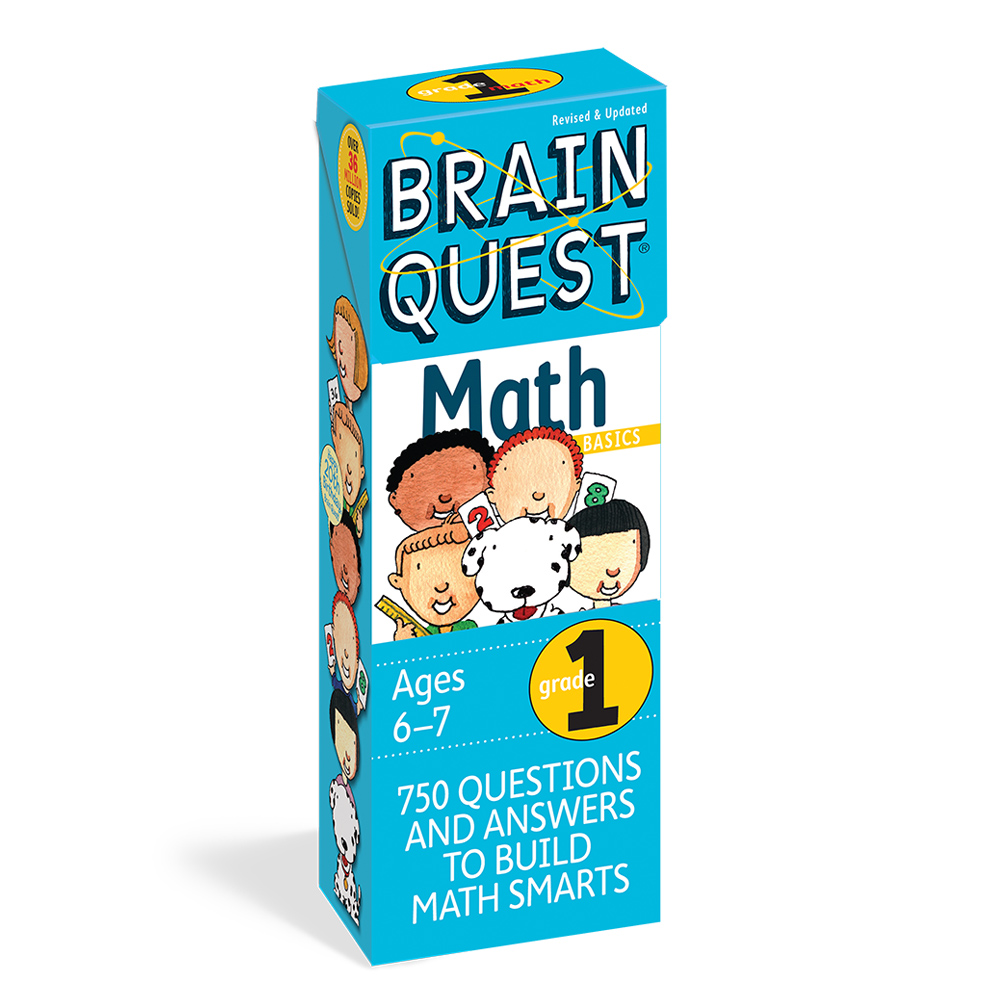 كتاب البطاقات " Grade 1 Math" من ماركة برين كويست